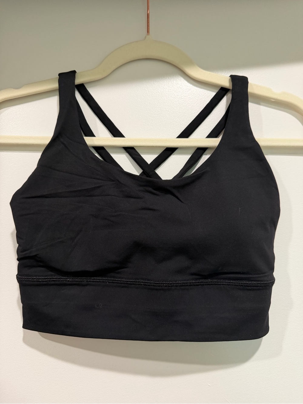 lululemon athletica Black Crisscross Back Sports Bra
